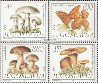 Produktbild von Briefmarken Jugoslawien 1983 Mi 1977-1980 (kompl.Ausg.) postfrisch Speisepilze