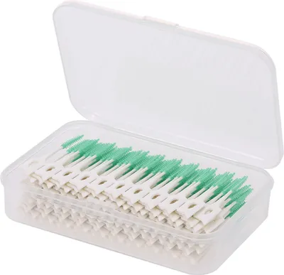 Produktbild von 160 stš¹cke doppelseitige Zahnstocher Weiche Silikon Zahnstocher Zahnseide Interdentalbš¹rste Z?hne Stick Dental Hygiene Werkzeuge