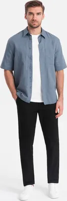 Obrázek produktu pro Ombre Clothing Pánské chinos Thelen černá XL