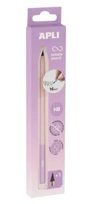 Obrázek produktu pro Nekonečná tužka "Infinite", fialová, HB, šestihranná, s náhradní špičkou, APLI 19936