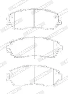 Produktbild von FERODO Bremsbeläge Satz Vorne für HONDA CR-V IV (RM) FDB4620