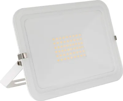 Produktbild von LED- Fluter 50W 120lm/W IP65 Slim Glas Weiss 4000K Neutralweiß