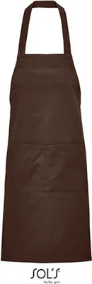 Produktbild von SOLs 03569 | Latzschürze, Gamma Unisex Apron, 90 x 75 cm - Farbe: Chocolate - Größe: 90 x 75 cm