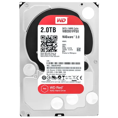 Produktbild von Western Digital Red Pro, 2 TB, 7200 RPM, 64 MB, 3.5", Serial ATA III