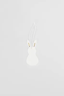 Produktbild von Räder Ostern Porzellanhänger Hase L:8cm B:3,5cm