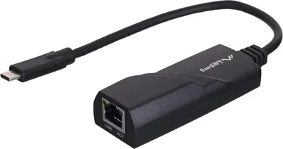 Zdjęcie produktu dla Lanberg NC-1000-02, USB Type-C, RJ-45, Czarny, 1 szt., 0,15 m
