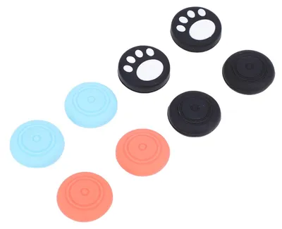 Produktbild von 4 Paar Joystick-Abdeckungen als Ersatz für den Switch 2 Controller (Modell 2025), rutschfeste Silikon-Griffkappen für die Analogsticks