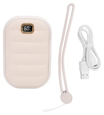Obrázok produktu pre Ohrievač rúk, dobíjateľný elektrický ohrievač rúk, 4 stupne, teplo, typ C, prenosná nabíjačka, 4000 mAh, bez vody, vreckové kúrenie, péřová bunda,