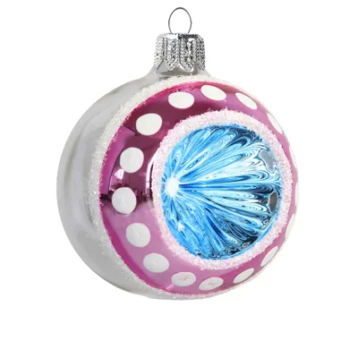 Produktbild von Glaskugel mit blauem Reflektor
