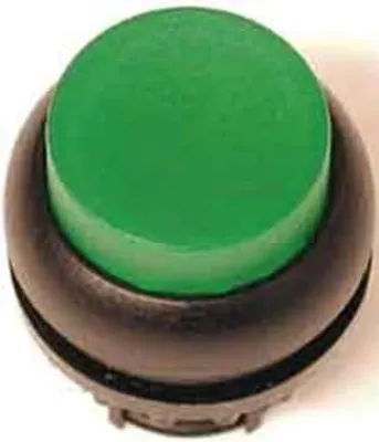 Zdjęcie produktu dla Eaton M22-DLH-G, Przyciskany przełącznik, Czarny, Zielony, Metaliczny, IP66, IP67, IP69, 29,7 mm, 29,7 mm, -25 - 70 °C