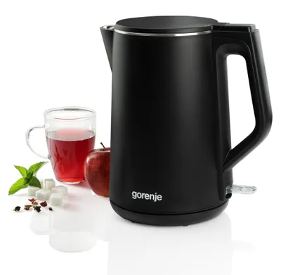 Produktbild von GORENJE K 15 DWBK Wasserkocher 1,5 L 360°Grad Umdrehung schwarz