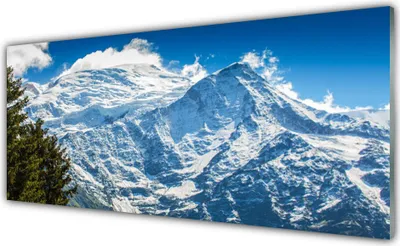 Produktbild von Glasbilder 125x50 Wandbild Druck auf Glas Gebirge Baum Landschaft