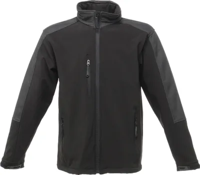 Productafbeelding van Regatta Herren Hydroforce softshell jas, waterafstotend, ademend, model RW1215 (3XL) (zwart/zwart)