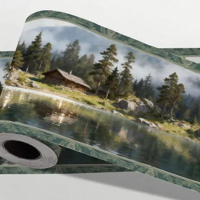 Produktbild von Selbstklebende Tapete mit Waldlandschaftsmotiv