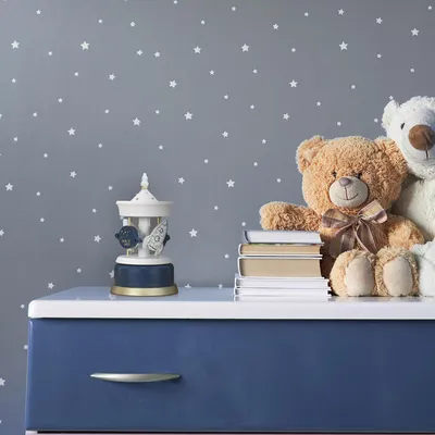 Obrázek produktu pro Dětská hudební skříňka vesmír modrá