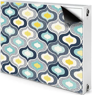 Produktbild von Magnet Radiator Magnet Mat Heizkörper Heizung Verkleidung Abdeckung 110x60 cm  - Punkte, Doodle