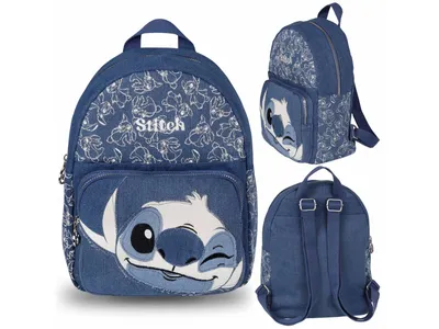 Obrázek produktu pro Disney Stitch Džínový batoh, malý městský batoh 31x24x12 cm