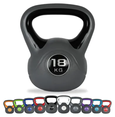 Produktbild von Kettlebell, 2-20 kg, mit Trainingsposter