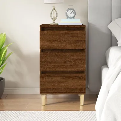 Obrázek produktu pro vidaXL Noční stolek Brown Oak Optics 40x35x70 cm Dřevěný materiál
