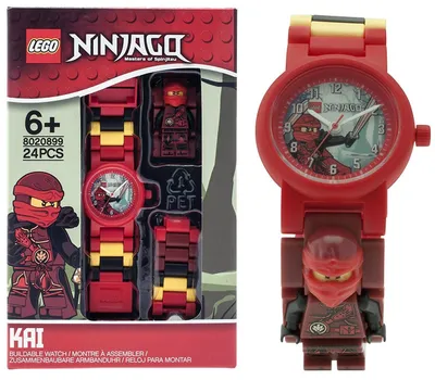 Produktbild von Lego Ninjago Uhr ''Kai'' Armbanduhr für Kinder, Kinderuhr