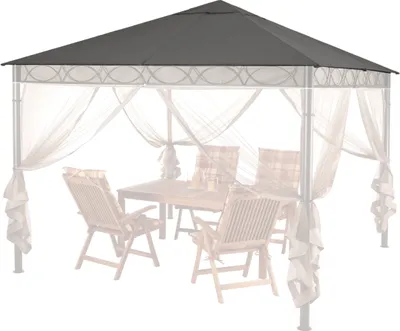 Produktbild von Ersatzdach 3x3m Stil Pavillon Grau RAL 7012