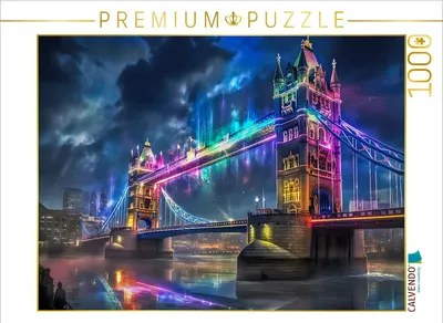 Produktbild von CALVENDO Puzzle Tower Bridge, London | 1000 Teile Lege-Größe 64x48cm Foto-Puzzle für glückliche Stunden
