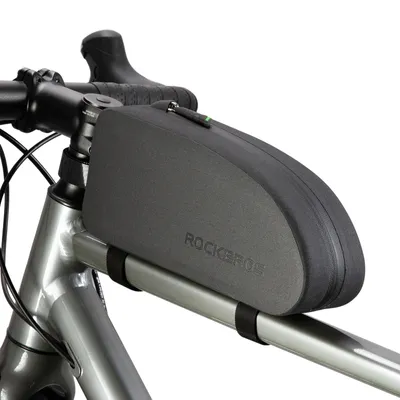Produktbild von ROCKBROS Fahrrad Rahmentasche wasserdichte Oberrohrtasche IPX4 Fahrradtasche Große Kapazität für MTB, Rennrad 23.5 * 6.5 * 10.5cm