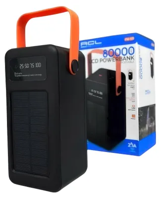 Immagine prodotto di Powerbank ACL PW53 80000mAh solare con torcia stazione di ricarica viaggi