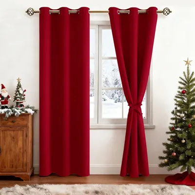 Obrázek produktu pro Zatemňovací závěsy s poutky, rozměry 228 x 117 cm, sada 2 kusů
