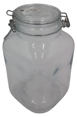 Image de CENTRALES DE DOSES Verre à anse métallique Fido carré 3040 ml avec anneau ø 90mm