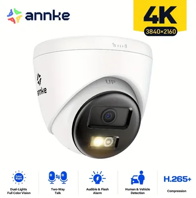 Zdjęcie produktu dla Zestaw kamer monitoringu - Kamera 4K - Kamera UHD - Kamera zewnętrzna - Kamera wewnętrzna - Obrazowanie nocne w kolorze