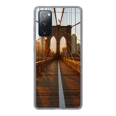 Produktbild von MuchoWow® Handyhülle Schutzhülle Hülle für Samsung Galaxy S20 FE Brooklyn Bridge in New York bei Sonnenuntergang Silikon Softcase Handy Hülle - Abdeckung