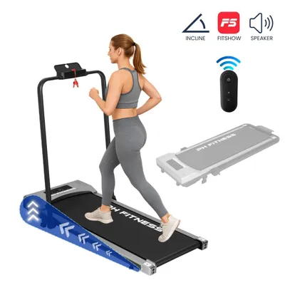 Immagine prodotto di PH Fitness tapis roulant A1F-3 pieghevole - WalkingPad per la casa - motore 2,0 hp, 1-12 km/h, 120 kg - inclinazione manuale, Bluetooth, display LCD, sicurezza