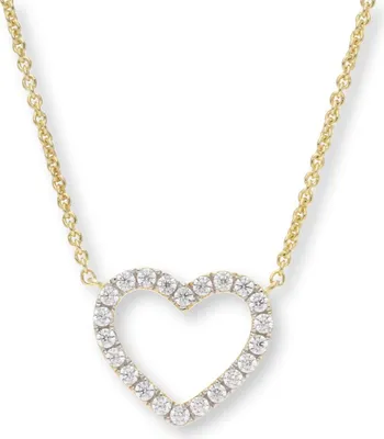 Produktbild von Herz Collier 925 Silber vergoldet Zirkonia JL10-05-1638 45 cm