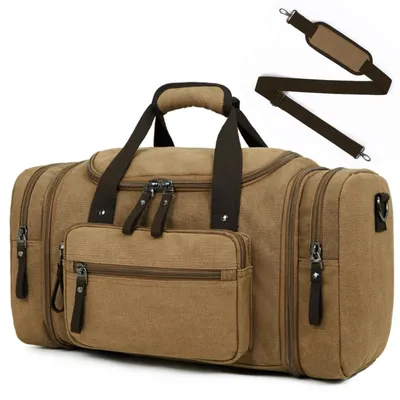 Productafbeelding van Vintage Canvas Uitbreidbare Duffle Bag voor Reizen