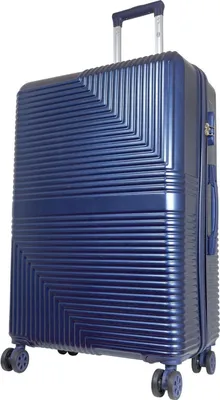 Produktbild von ABS Hartschale Reise Koffer Trolley Gepäck vier 360° Rollen Barcelona Blau Gr. XL