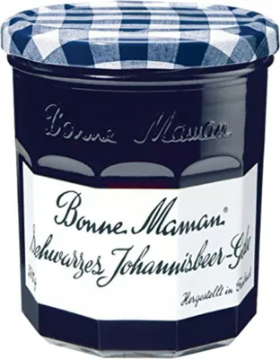 Produktbild von Bonne Maman Schwarzes Johannisbeer Gelee aus frischen Beeren 370g