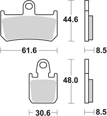 Produktbild von Bremsbeläge Kh442/4 Track Und Sport Sinter Farbe Gold (Ersetzt Rs Compound)