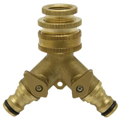 Obrázok produktu pre Trojcestný ventil, T-kus, rýchlospojka, 3/4" palcový GW