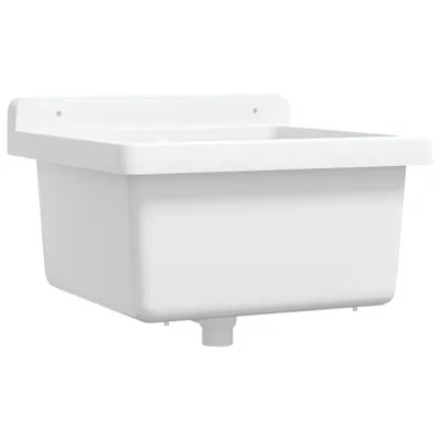 Obrázok produktu pre Umývadlo na montáž na stenu biele 40x40x24 cm živica