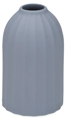Immagine prodotto di Omgoods - Vaso in porcellana a forma di fiore, colore azzurro pastello, 7x12 cm