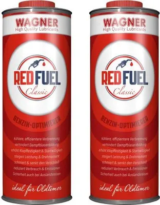 Zdjęcie produktu dla Wagner Red Fuel Classic 2x 1L - optymalizator benzyny do klasycznych samochodów, youngtimerów i mocnych silników benzynowych
