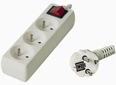 Immagine prodotto di Cavo di prolunga PremiumCord 230V 10m 3 prese + interruttore