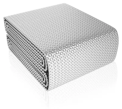 Produktbild von Isolierfolie Dämmfolie Reflexionsfolie - 1 m x 5 m - 3 mm - Aluminium Blasenfolie - 12 Klebestreifen