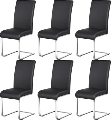 Produktbild von Yaheetech 6er Set Esszimmerstühle Wohnzimmerstuhl Küchenstuhl Schwingstuhl, Esszimmer