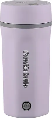 Produktbild von Tragbarer Reise-Wasserkocher, 500 ml, Edelstahl, tragbarer Wasserkocher zum Kochen von Wasser, 300 W, auslaufsicher, doppelwandiger persoenlicher Warmwasserboiler mit Warmhaltefunktion