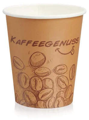 Produktbild von Pappbecher 400ml Dunkelbraun 1000 Stück Einweg Kaffeebecher Coffee to go | Kaffeebecher 400ml | 16oz | Pappbecher dunkelbraun | Heißgetränkebecher
