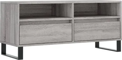 Produktbild von vidaXL TV-Schrank Grau Sonoma 100x34,5x44,5 cm Holzwerkstoff