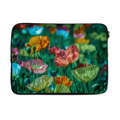 Produktbild von MuchoWow® Laptop Hülle 14 ZollBlumen - Natur - Wildtiere Laptoptasche - Laptoptasche - Stoßsicher - Schutzhaube