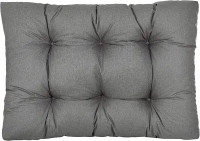 Produktbild von Best Wool rückenlehne für palettenkissen, wetterfestes europaletten polster mit Polyurethanflockfüllung – hellgrau 60x40 cm
